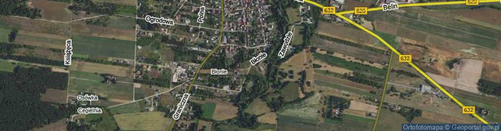 Zdjęcie satelitarne Błonie ul.